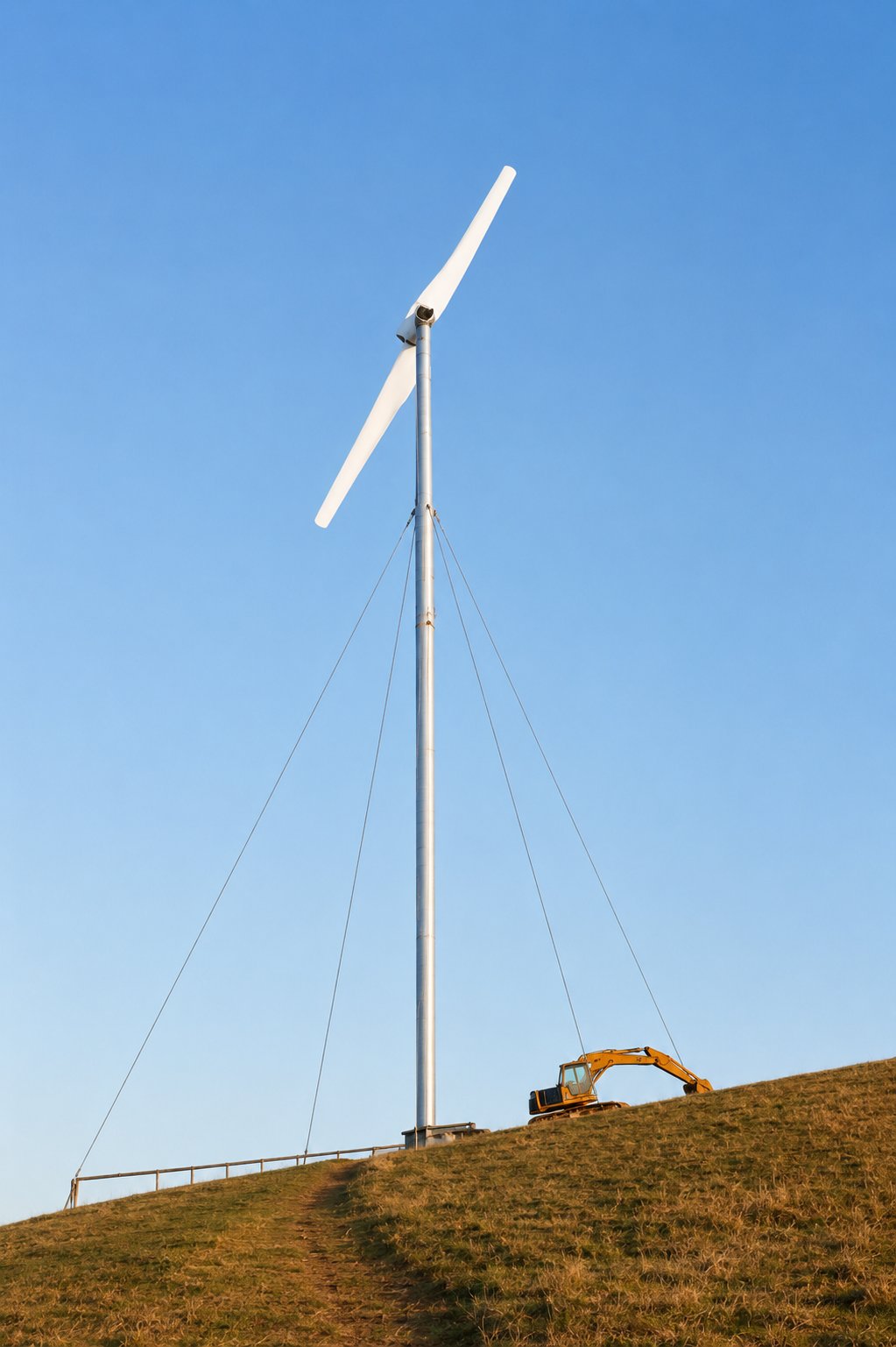 Carter 300 turbine at Andy Gibbs farm, UK